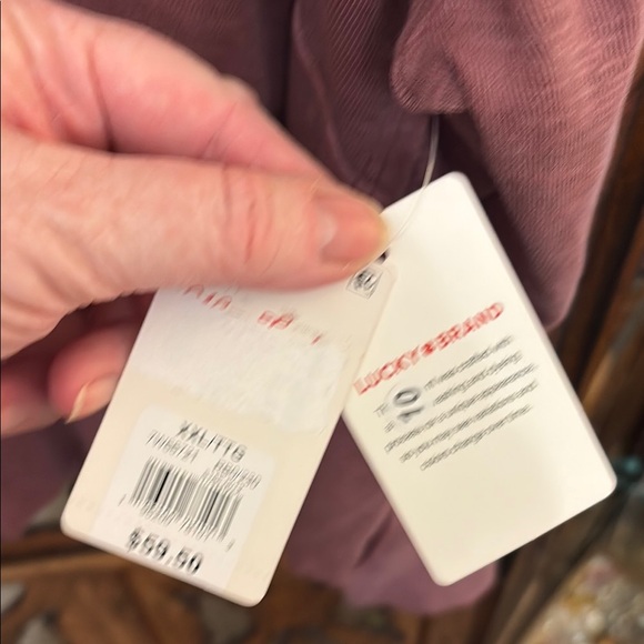 Lucky Brand Mauve Long Sleeve Top - Picture 3 of 8
